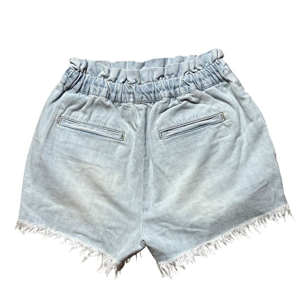 PISTOLA Paper‎ Bag Waist Cooper Blue Denim Pull-on Shorts Size Small - Picture 6 of 9